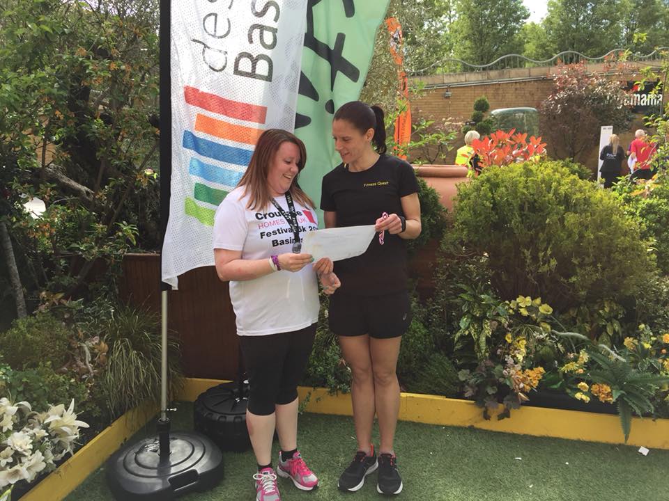 Nicola graduating from her couch to 5k course